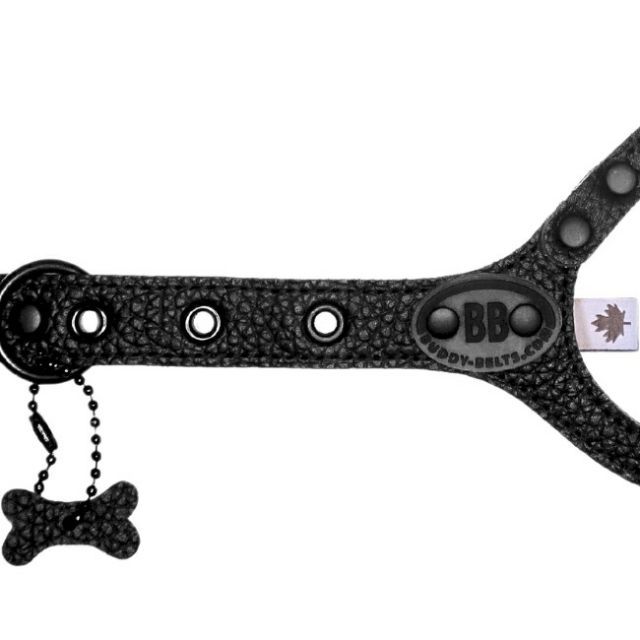 未使用品バディベルト　ブラック　4号 胴輪 ハーネス バディーベルト 4号 ペット 犬 レザー 本革 BUDDY