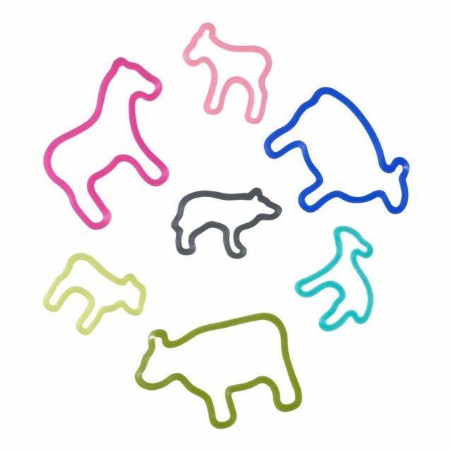 まとめ アッシュコンセプト d 輪ゴム アニマルラバーバンド 7ピース FARM D008 ×20セット