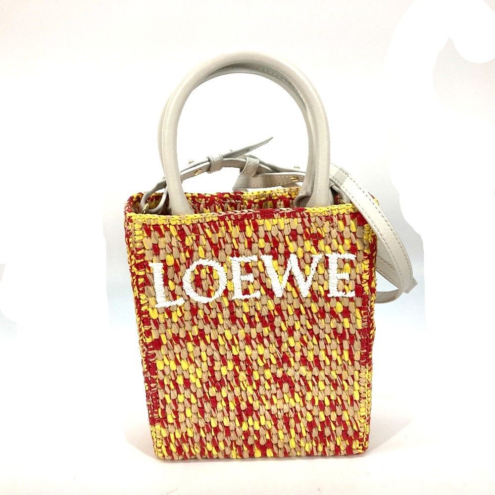 LOEWE ロエベ トートバッグ スタンダード A5 トートバッグ ラフィア - メルカリ