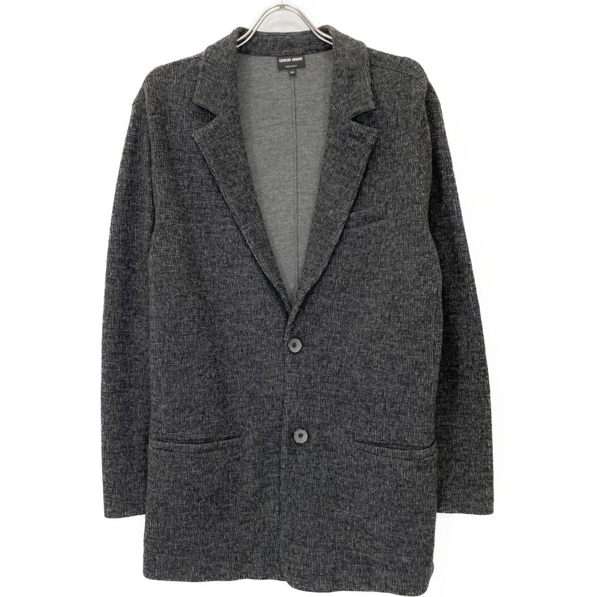 メンズ GIORGIO ARMANI ジョルジオアルマーニ ｸﾞﾚｰ HSG81JHSCME ｳｰﾙ混 