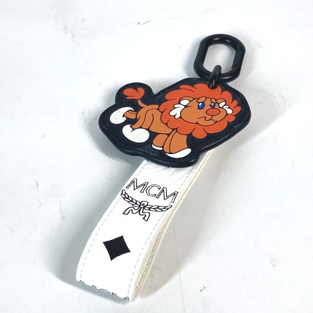 MCM エムシーエム　ライオン　キーホルダー MCM エムシーエム キーホルダー ライオン ロゴ ヴィセトス レザー