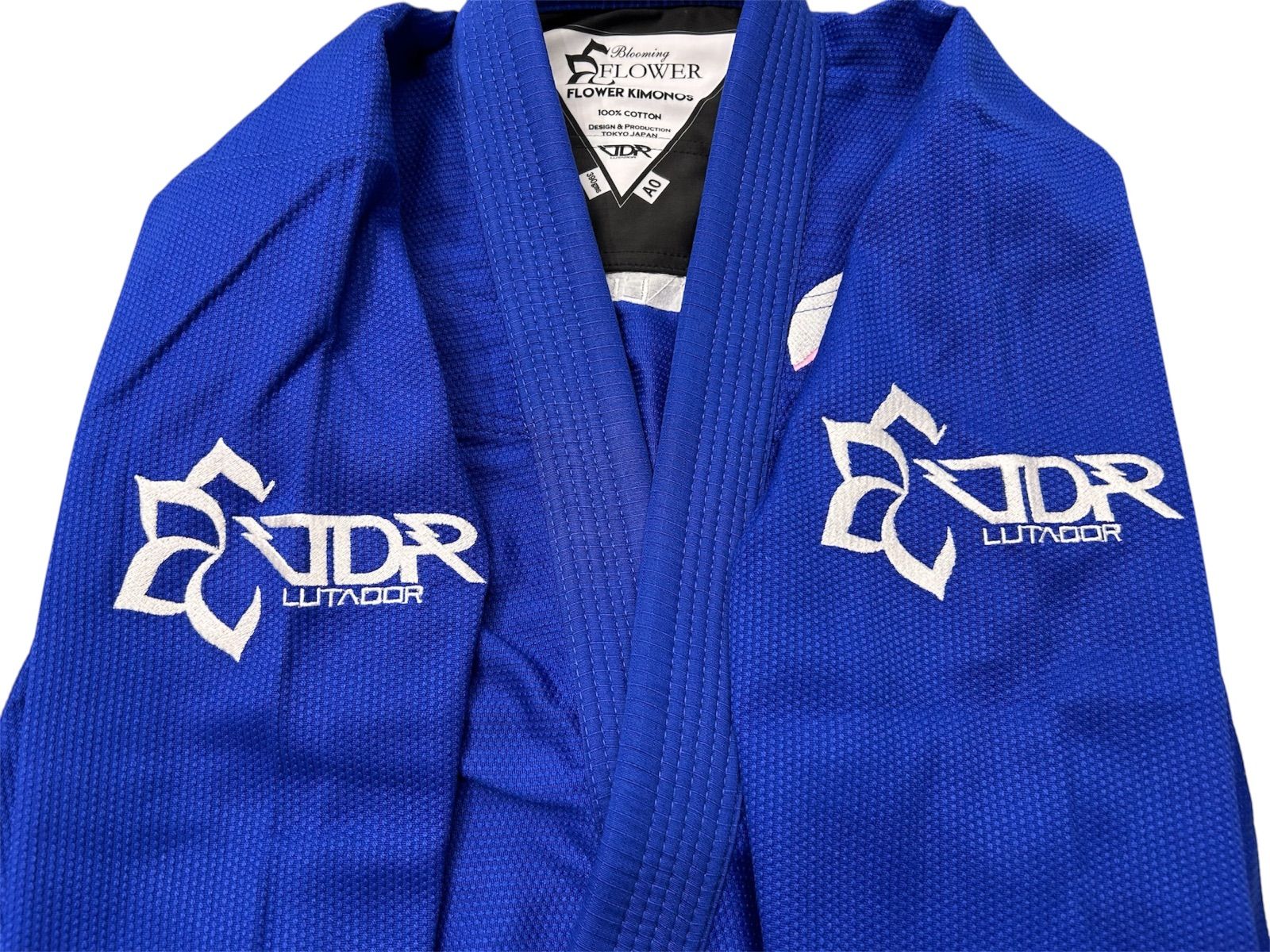 FLOWER×LUTADOR 柔術着　青　サイズ　A1 FLOWER×LUTADOR 柔術着 青 サイズ A1 FLOWER×LUTADOR 柔術着 青