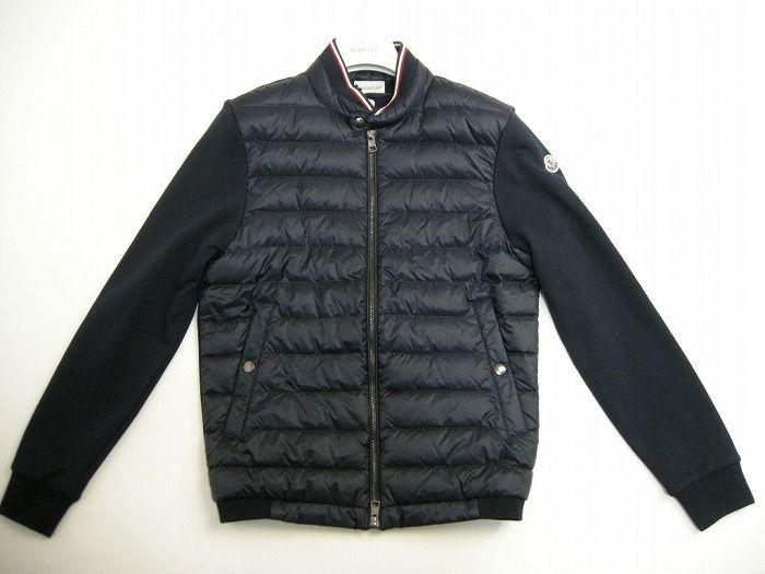 サイズM□新品□モンクレール MONCLER スウェット切替ダウンジャケット 