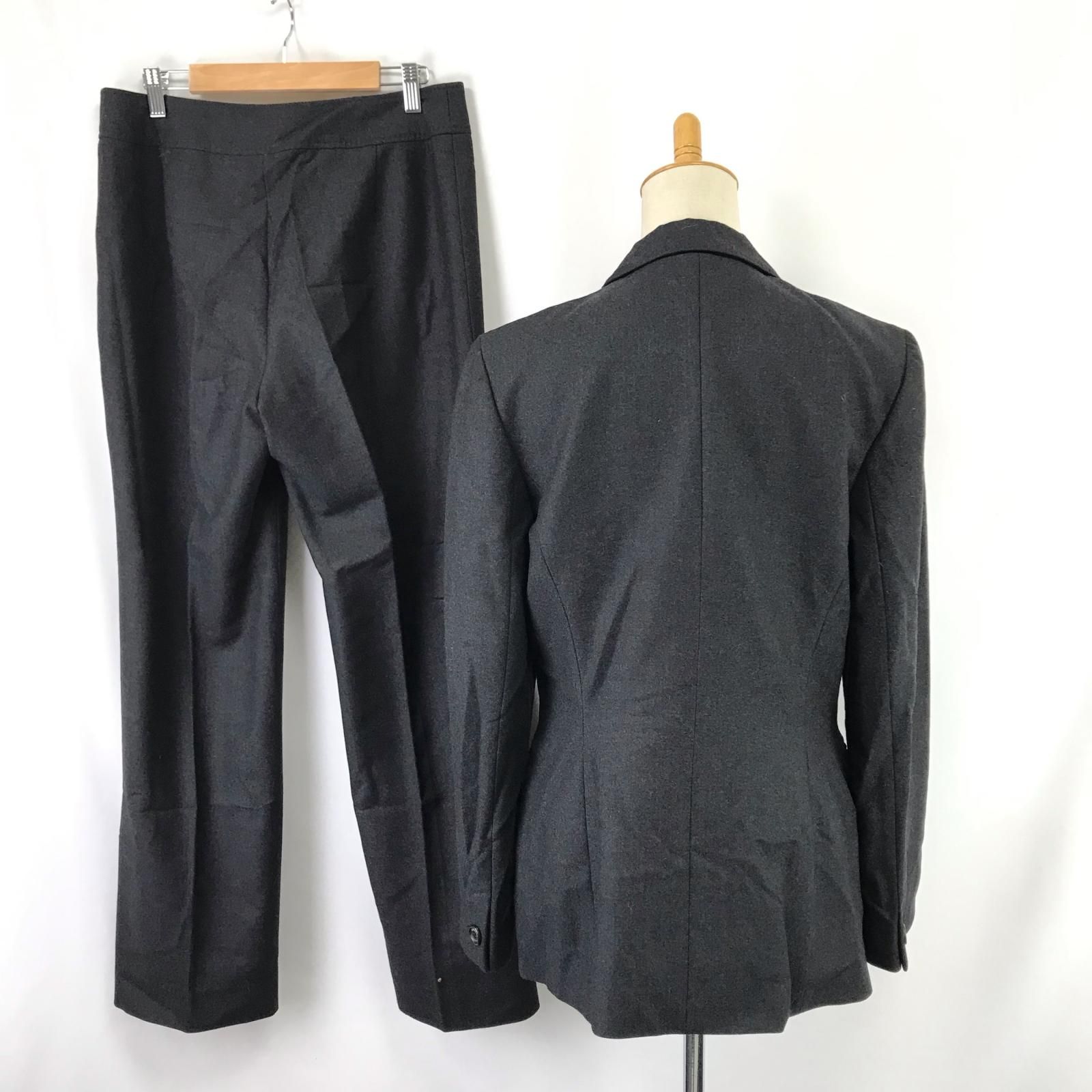 美品/日本製☆ LANVIN/ランバン☆カシミヤウール/秋冬パンツスーツ 