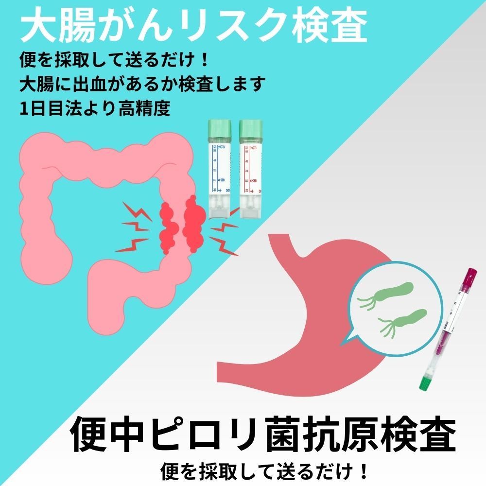 発生要因である「ピロリ菌」が便に存在するかを調べます - 検査キット