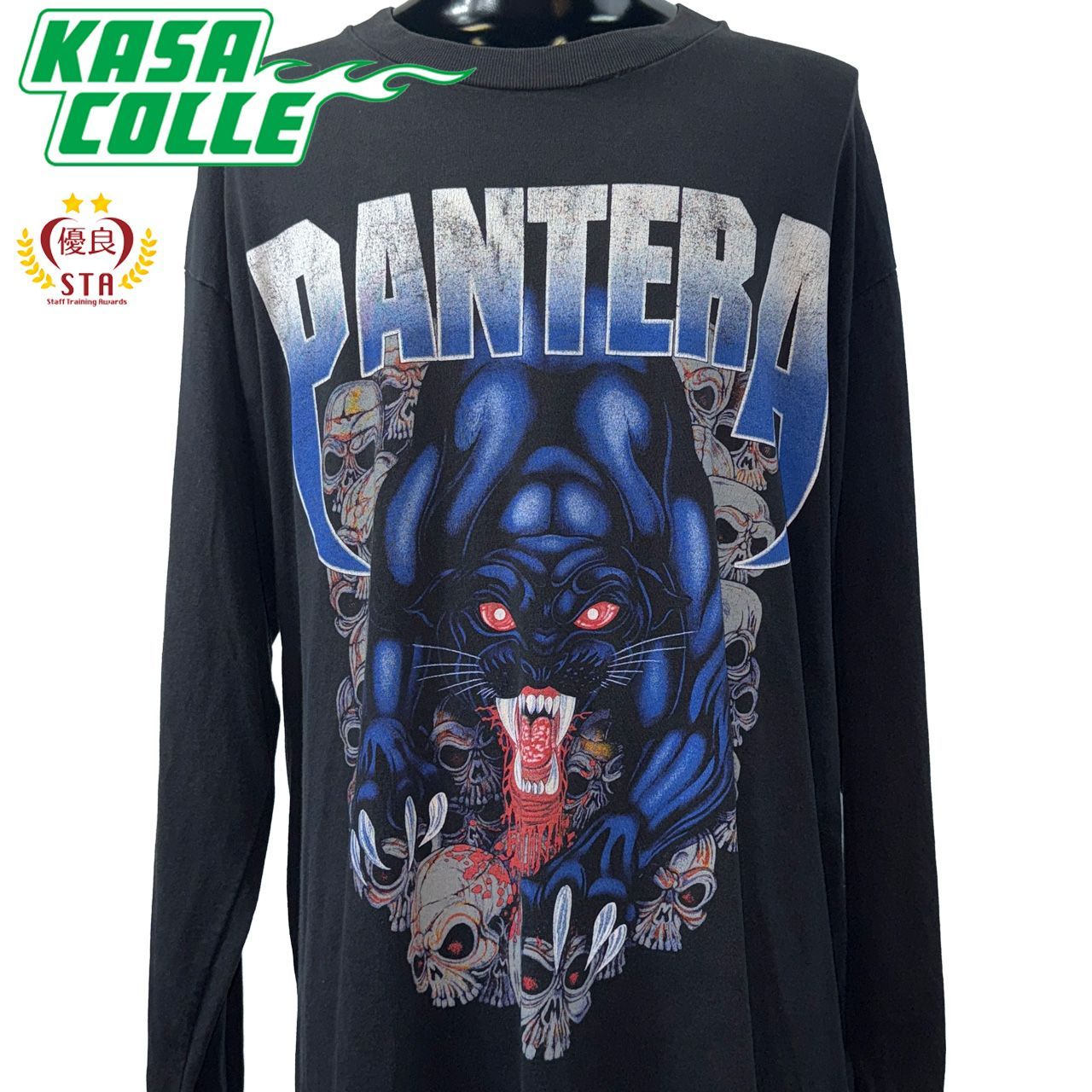 PANTERA パンテラ PANTHER SKULL GRAPHIC ロングスリーブ Tシャツ XL