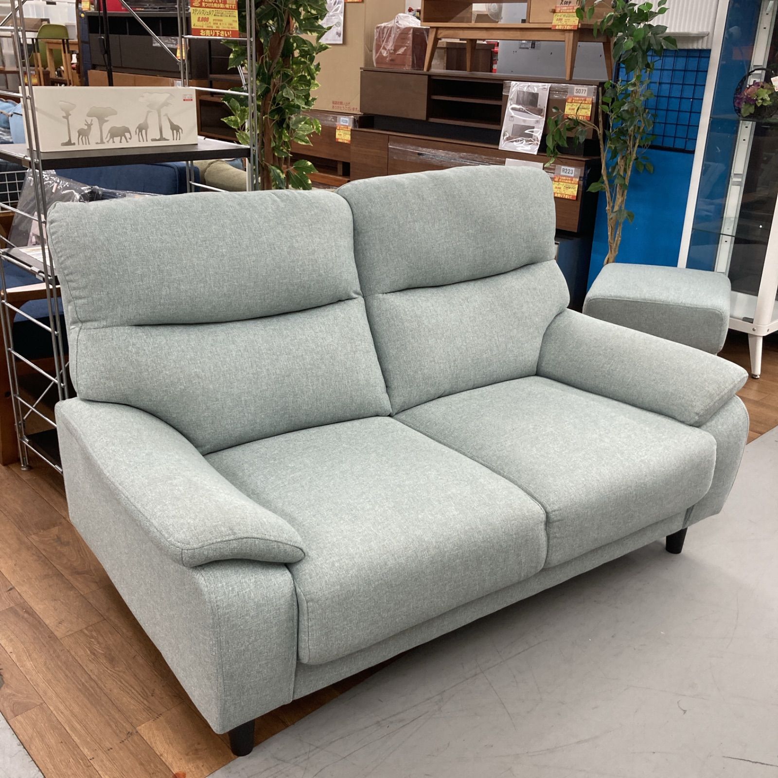 2人掛け布張りソファ(MK02 KD NV) | Sizeee 3人掛け布張り