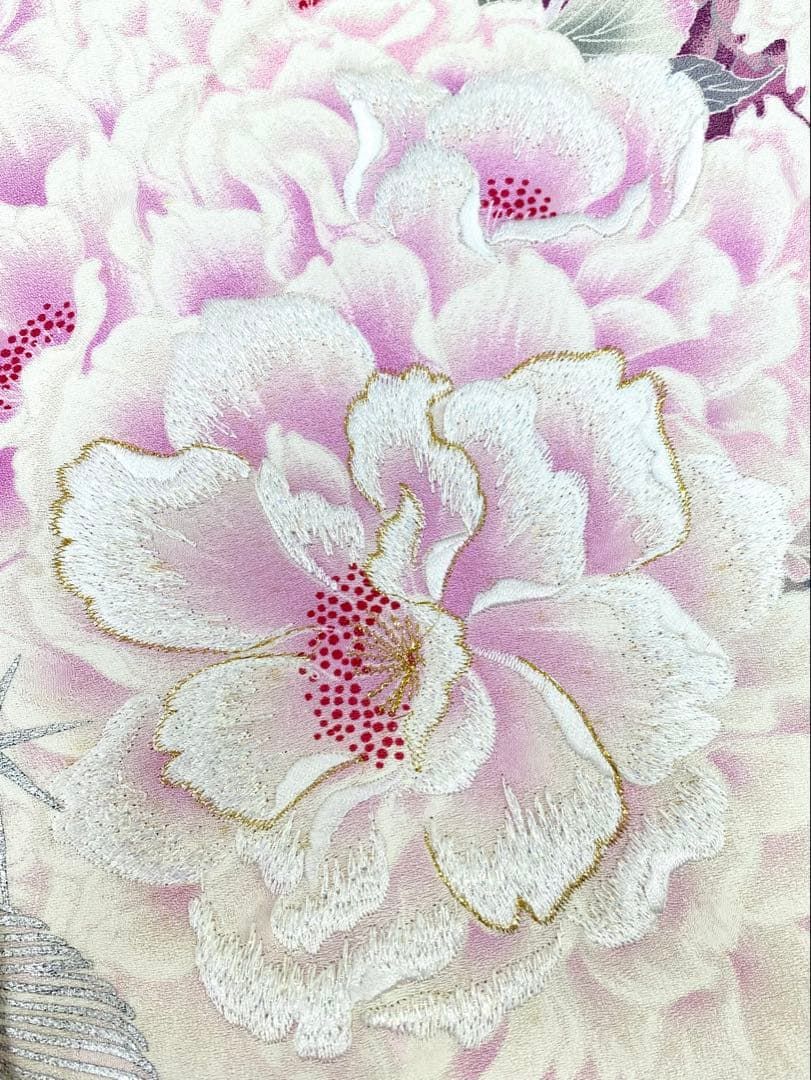 振袖 仮絵羽 FINALSTAGE 刺繍 ドット 紋意匠 正絹未仕立て品 八掛付 振袖 仮絵羽 FINALSTAGE 刺繍 銀彩 正絹 未仕立て品 八掛付 - メルカリ