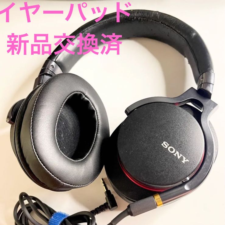 SONY MDR-1A ハイレゾ対応ヘッドホン 新品イヤーパッド交換して