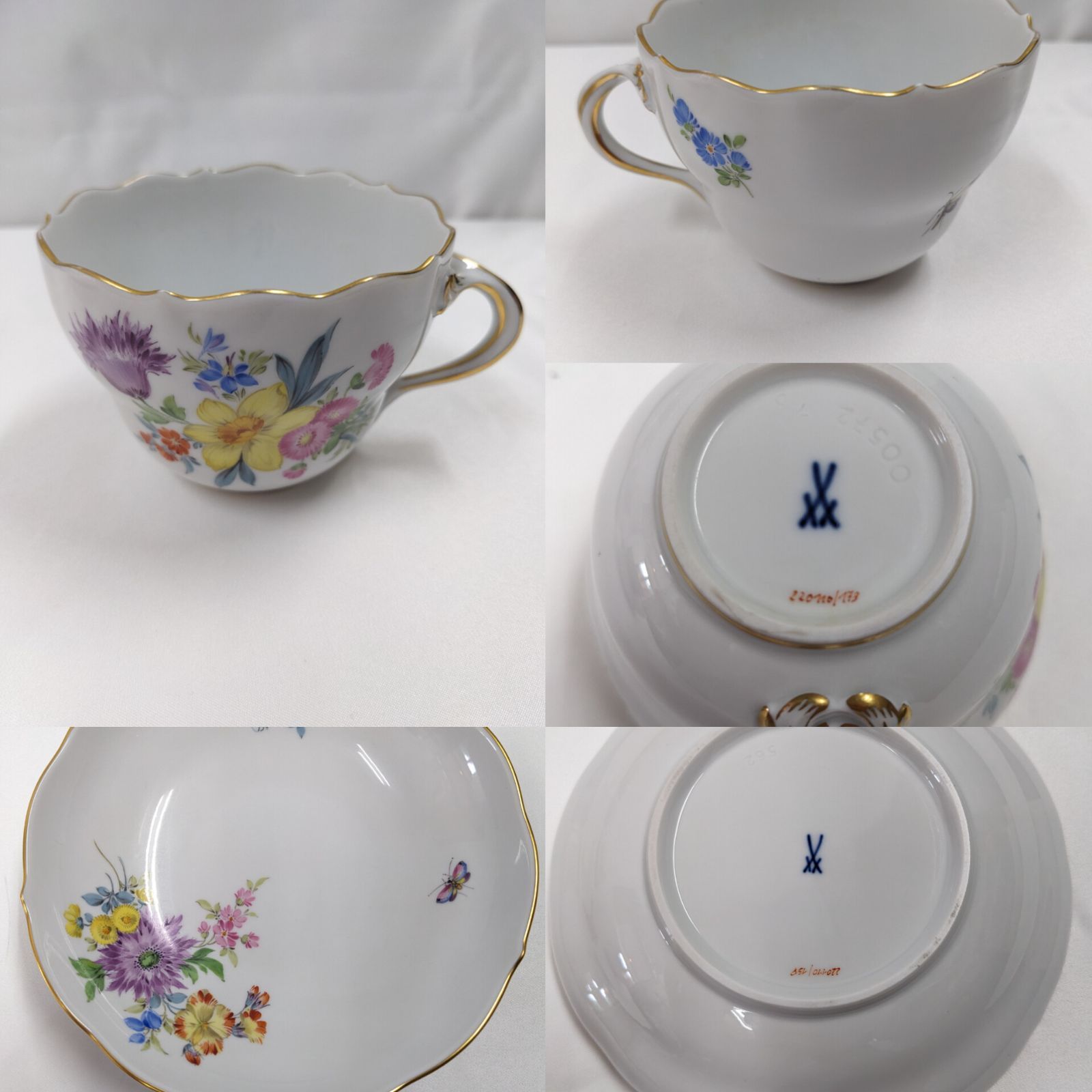 ⭐美品❗マイセン Meissen ティーセット ティーポット カップ&ソーサー 