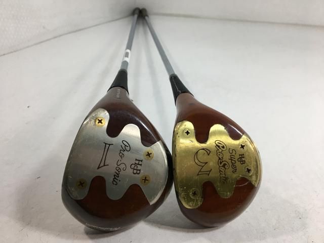 【中古ゴルフクラブ】パワービルト プロソニック パーシモンウッド オリジナルスチール 1W.3W