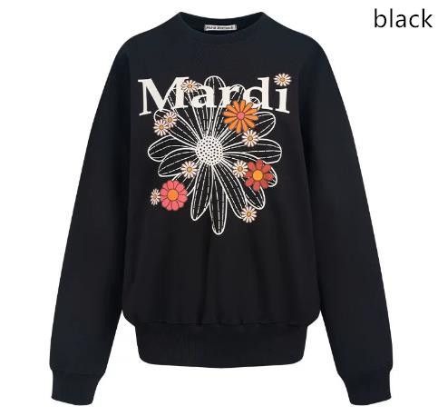 Mardi なけれ Mercrediマルディ SWEAT BLACK CREAM