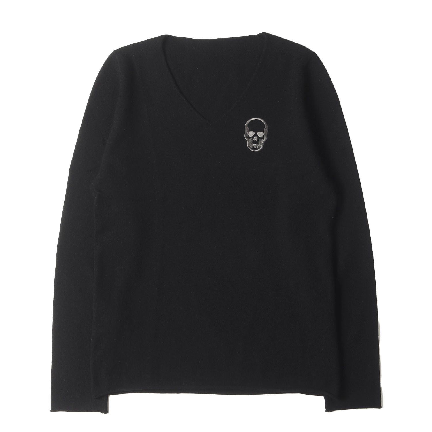 ルシアンペラフィネ スカル Vネック カシミヤ セーター トップス L