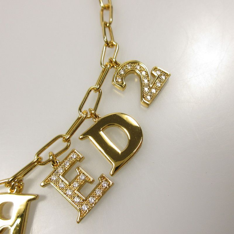 【値下げ中】DSQUARED2 ネックレス Logo Chokers ゴールド 姫路東店】 中古 DSQUARED2 | ディースクエアード ネックレス