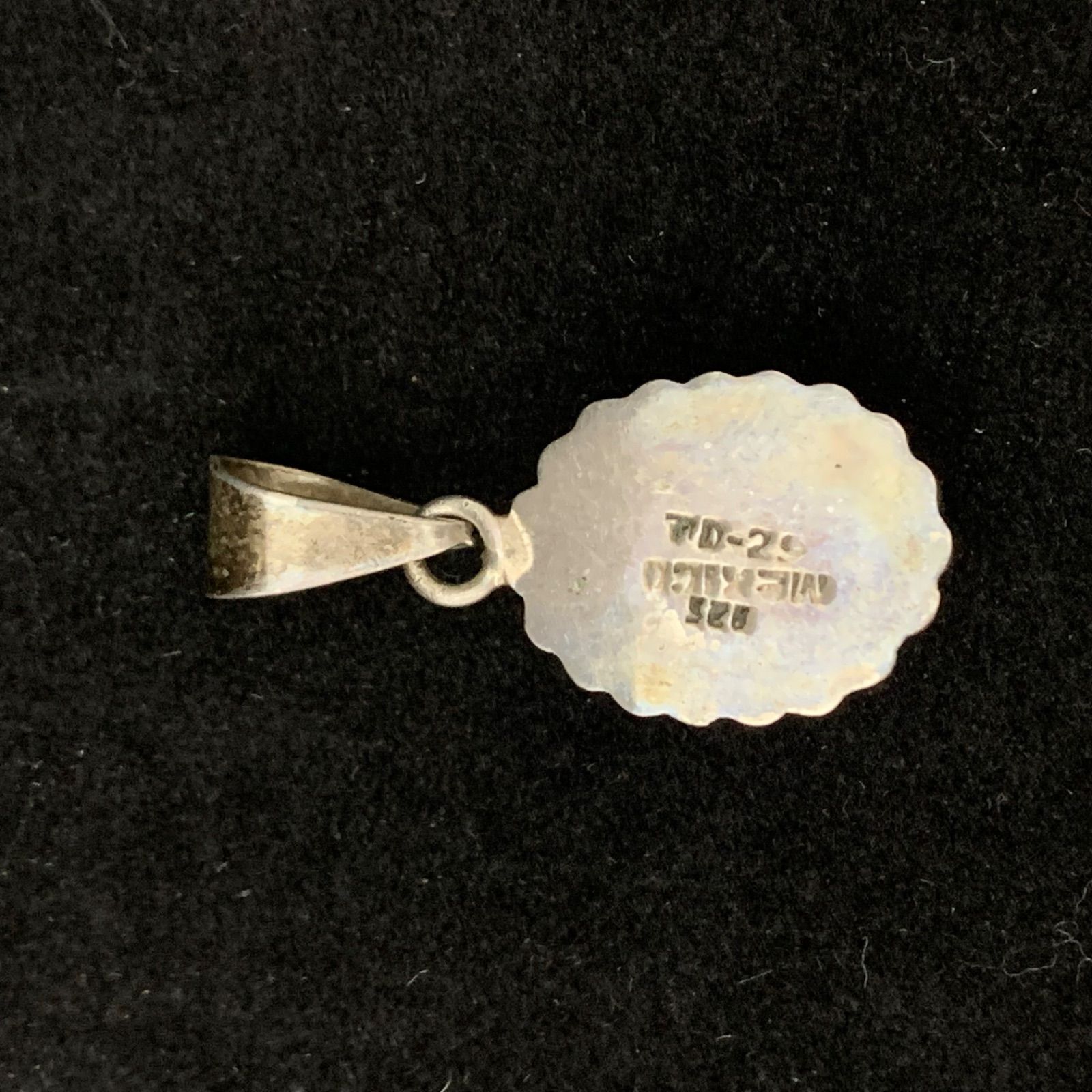 最終値下げ】vintage Mexico silver 925 オニキス ネックレストップ 