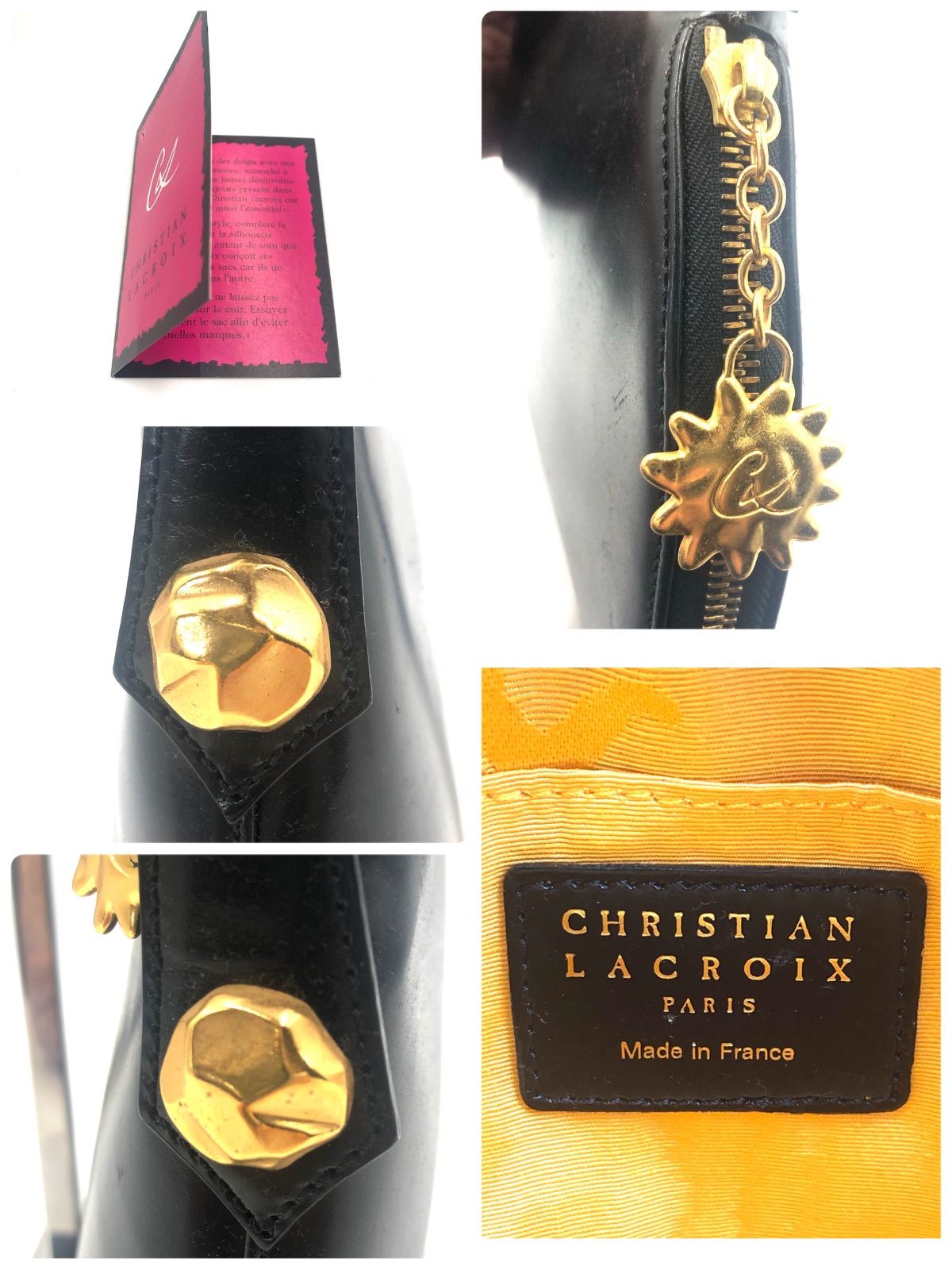 □美品□CHRISTIAN LACROIX クリスチャンラクロワ ハンドバッグ ワン 