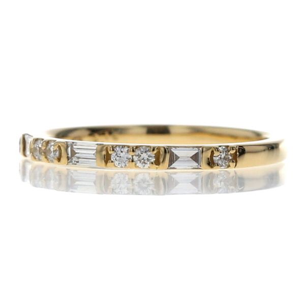 K18YG イエローゴールド リング ダイヤモンド 0.16ct ミックス