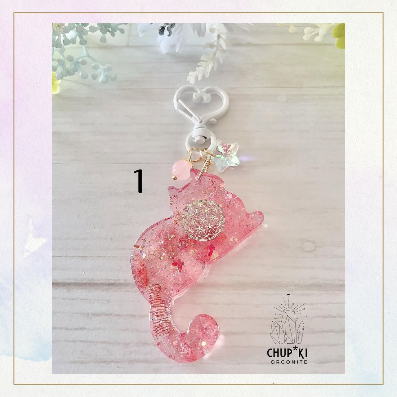 癒しのオルゴナイト❤️ミルキークンツァイト＋レッドコーラル＋ピンク