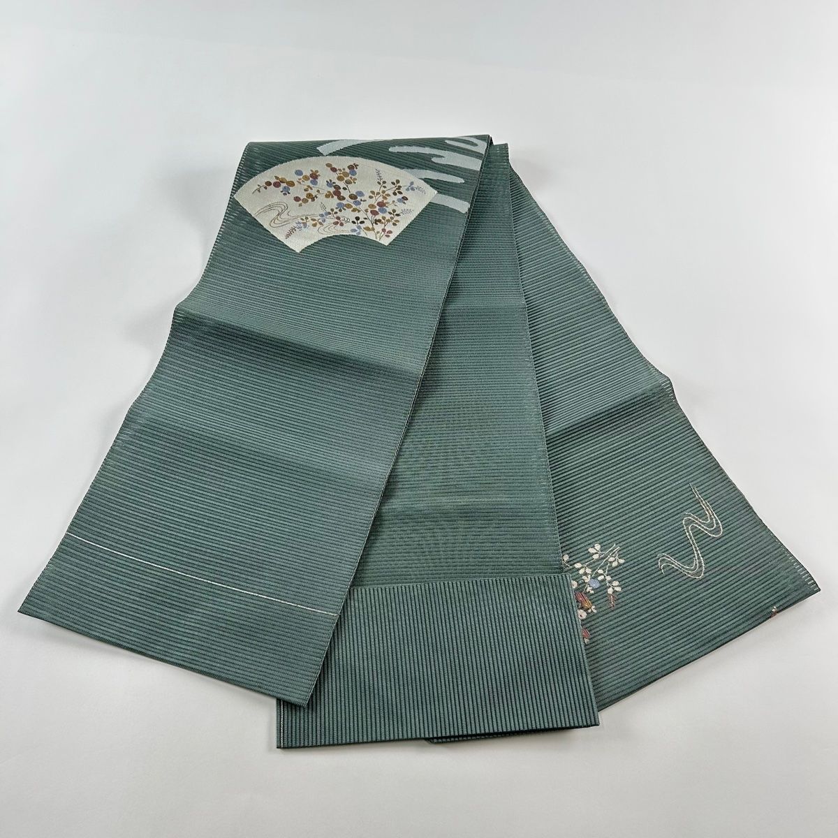 名古屋帯 美品 秀品 夏帯 絽 八寸名古屋帯 松葉仕立て トンネル