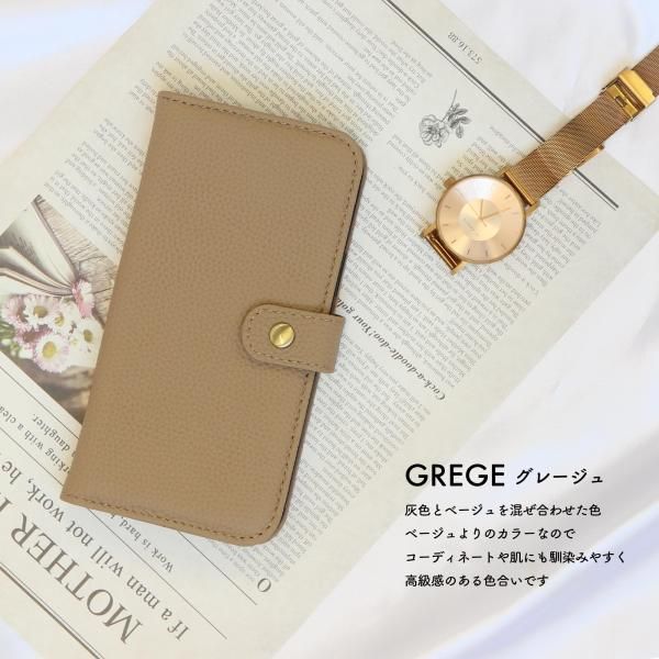 HANATORA] iPhone14 ケース 手帳型 本革 シュリンクカーフレザー