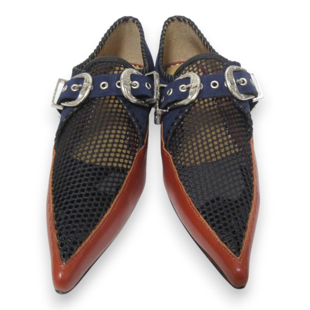 未使用 TOGA PULLA トーガ プルラ 素材コンビ ポインテッドトゥ  