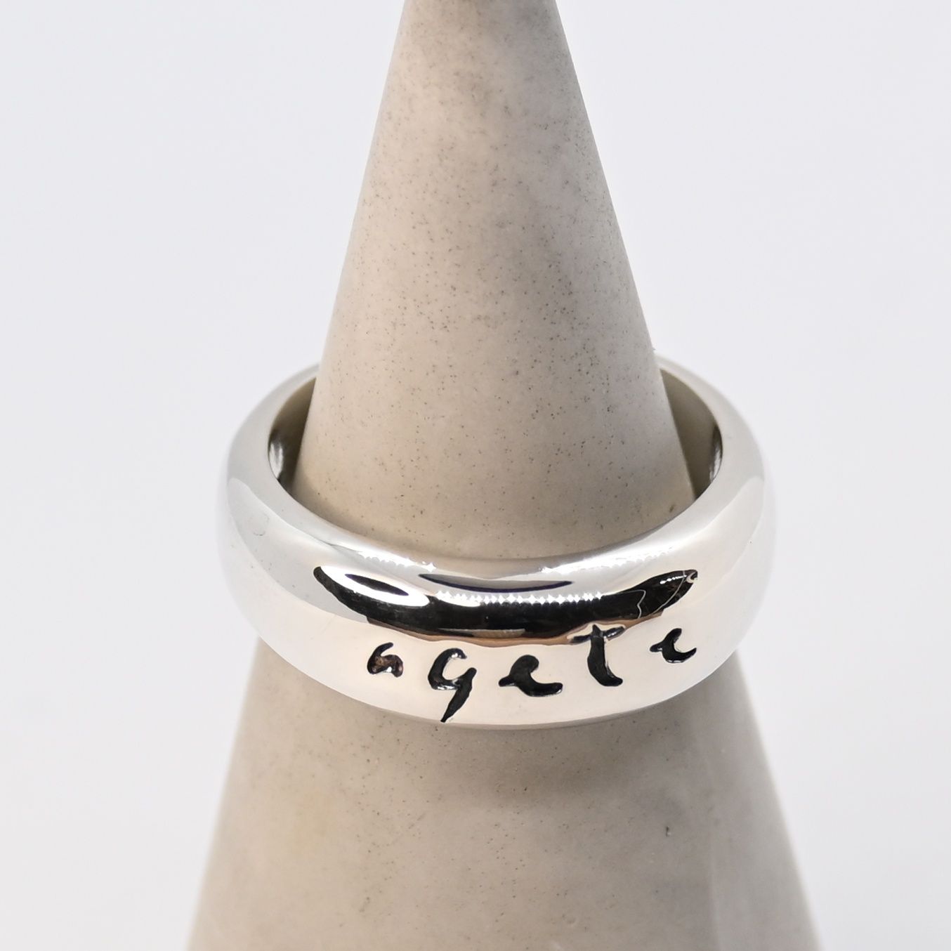 研磨済】 agete シルバー925 ロゴ リング 13号 アガット 指輪 - メルカリ