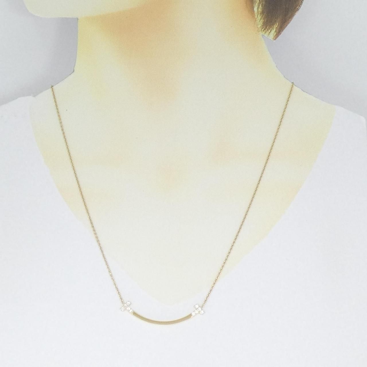 ティファニー Tスマイル ミディアム ネックレス 0.19CT - メルカリ 