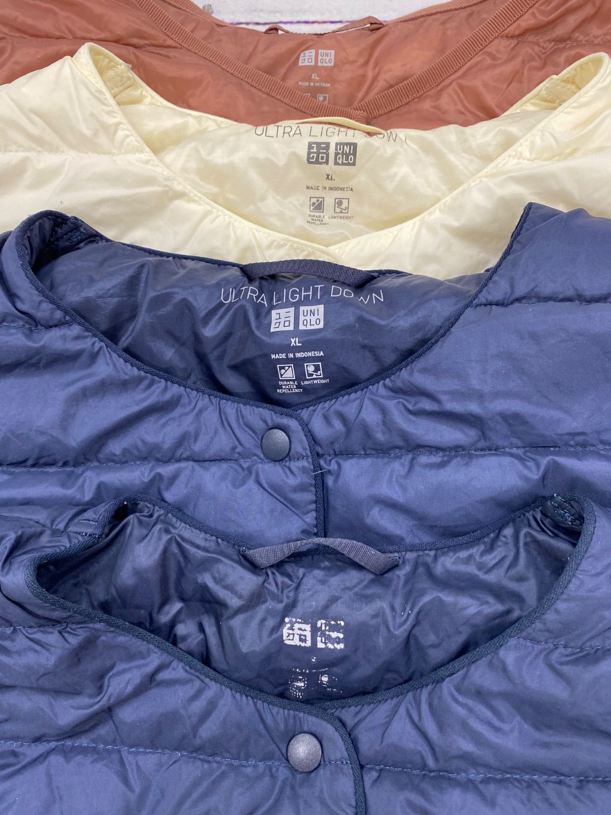 S126 レディース ユニクロ ダウン ベスト おまとめ 12点 ライトダウン スナップボタン