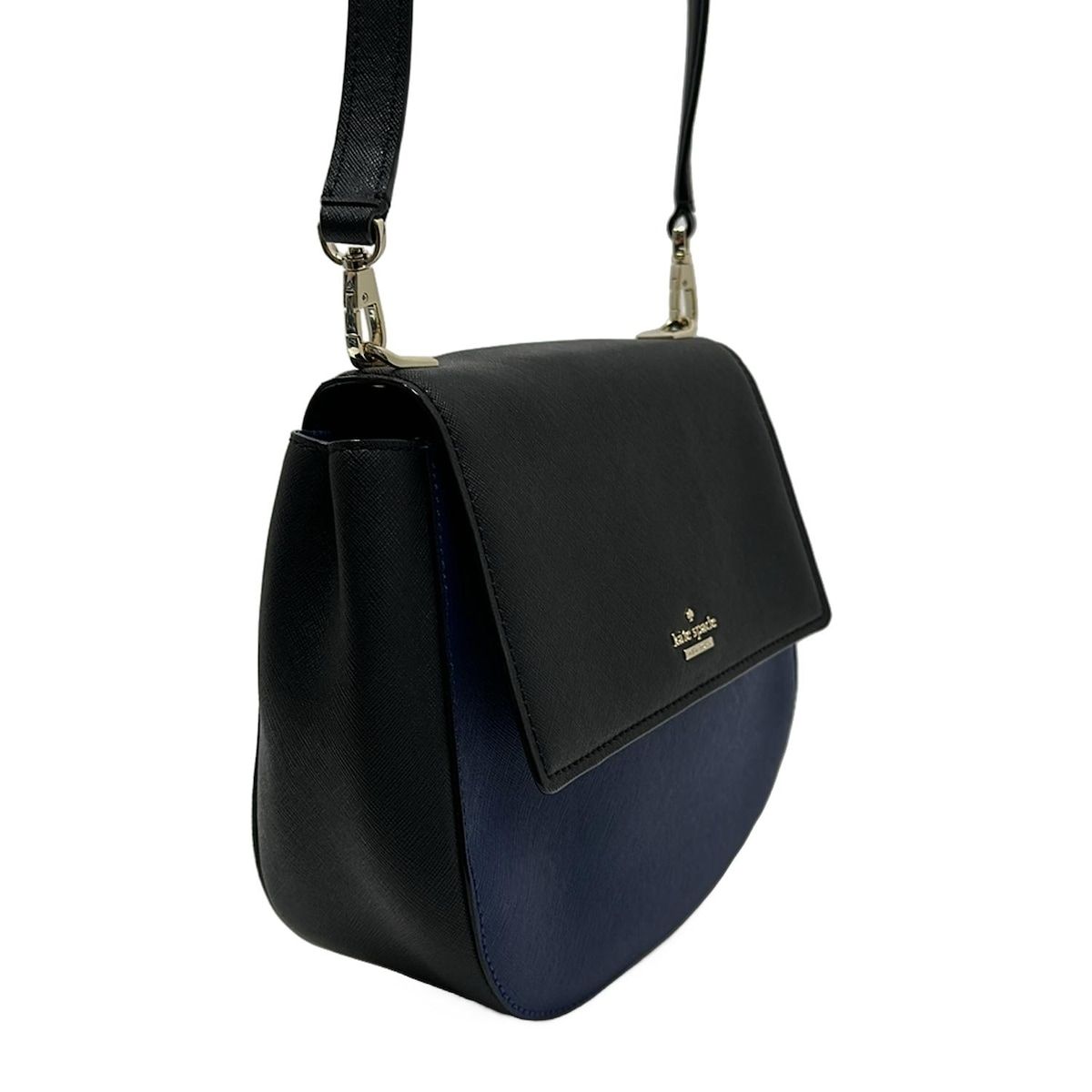 Kate spade(ケイトスペード) ショルダーバッグ - PXRU6912 ネイビー×黒