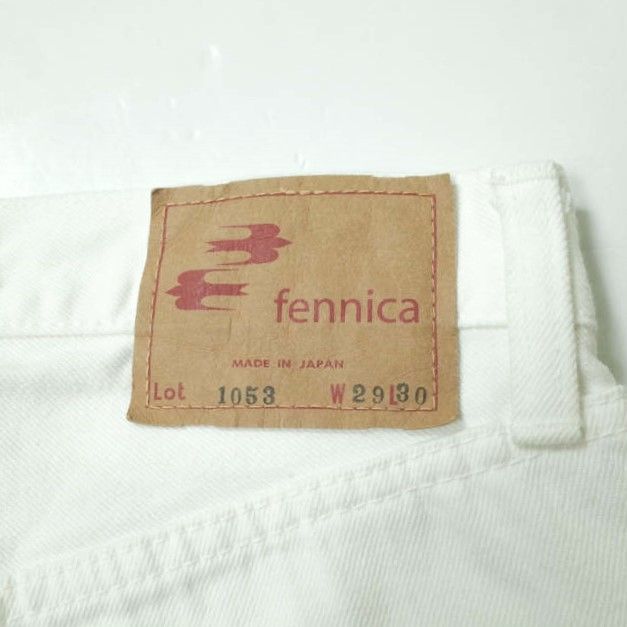 orslow x BEAMS fennica オアスロウ ビームスフェニカ 別注 日本製 1053 White Dungarees  5ポケットセルビッチデニムパンツ 29 ホワイト ボタンフライ ジーンズ ボトムス g11506