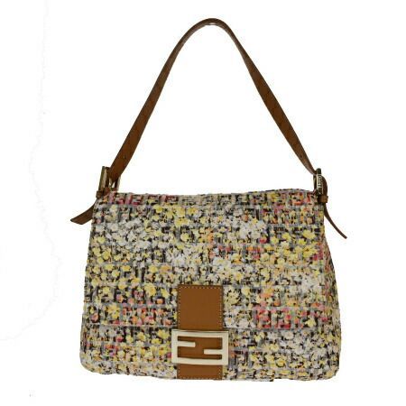 FENDI ズッカ柄＆花柄 ミニマンマバゲット 中古】 中美品 フェンディ