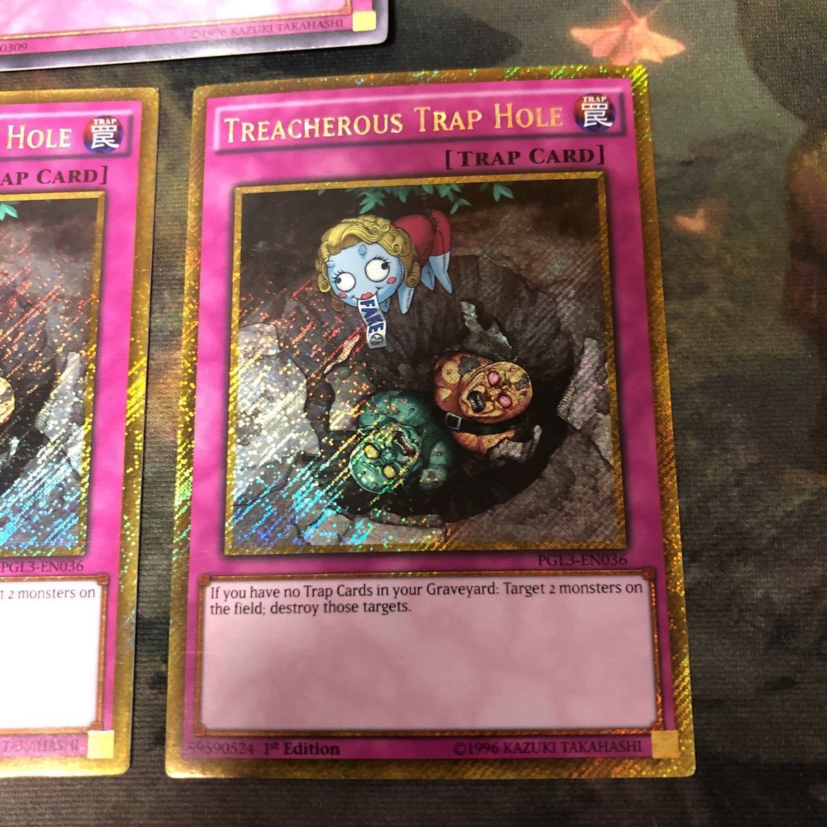 遊戯王 狡猾な落とし穴 英語 荒く シークレット