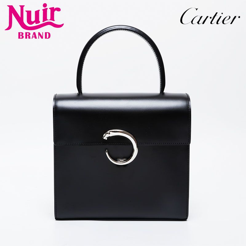 入手困難/美品✨カルティエ パンテール トップハンドル フォーマルバッグ レザー Cartier カルティエ フォーマルバッグ パンテール ハンドバッグ