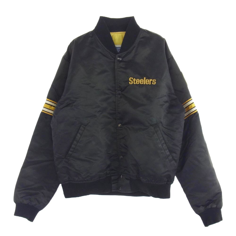 スターター steelers ジャケット Men's Starter Black Pittsburgh Steelers Scout I Full-Snap