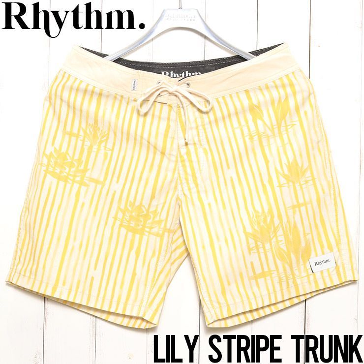 【送料無料】ボードショーツ ハーフパンツ ショーツ Rhythm リズム LILY STRIPE TRUNK 0124M-TR03