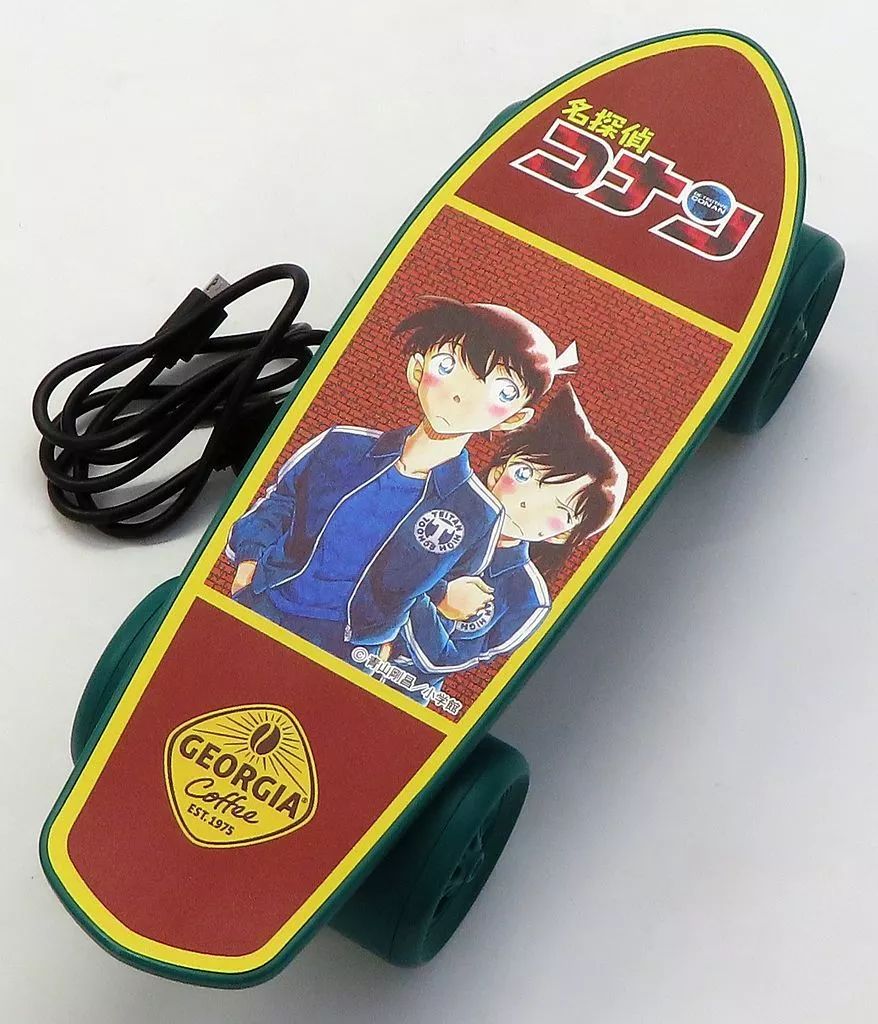 [Used] Speaker Shinichi Kudo & Ran Mouri Skateboard Speaker “Detective Conan x Georgia” Let's buy Georgia and win original goods! Campaign winners