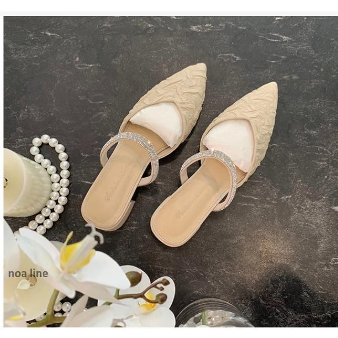 ヒールサンダル ポインテッドトゥ