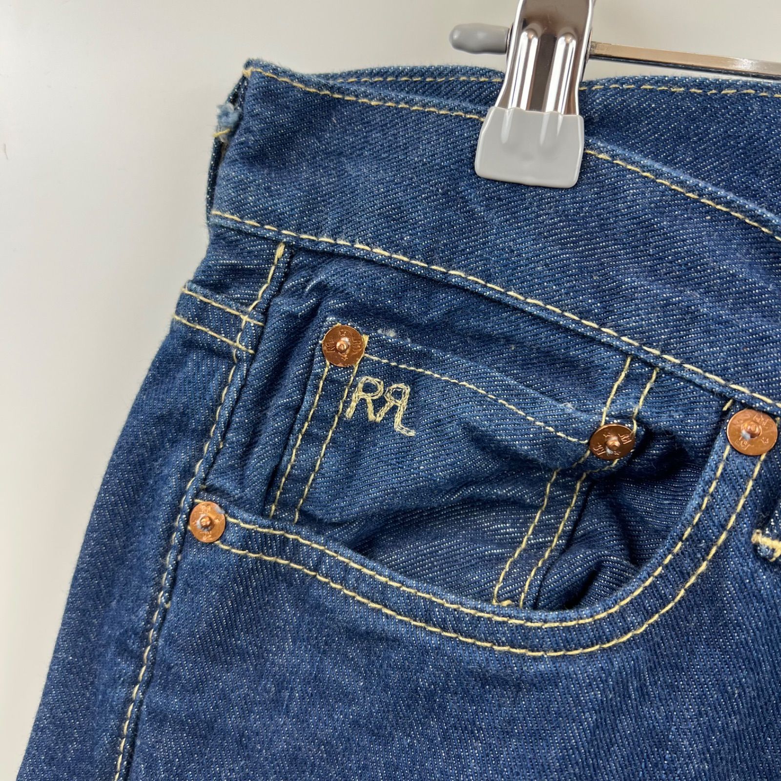 RRL ダブルアールエル ラルフローレン ブルーデニムパンツ スリム RRL 