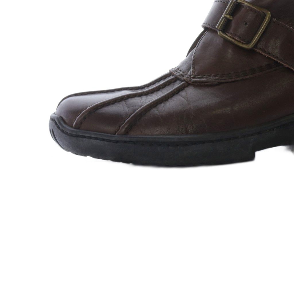 ラルフローレン RALPH LAUREN ベルト ショートブーツ レザー 6.5
