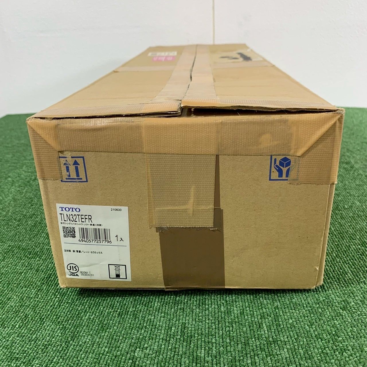 ♥開封品|送料無料 TOTO|トウトウ TLN32TEFR 洗面所用水栓 台付シングル混合水栓 エコシングル タッチ ハンドシャワー ワンプッシュ |D1753