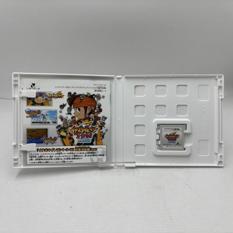 01w-4711 〇 任天堂 ニンテンドー3DS ソフト イナズマイレブン 1.2.3
