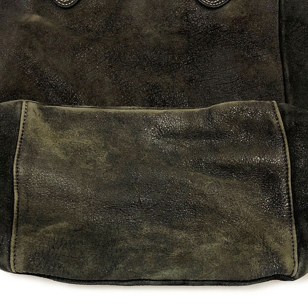 OLD JOE & CO. オールドジョー DISTRESSED LEATHER TOTE BAG クラック ディア スキン レザー トートバッグ  裏地切り外し品 正規品 / 30407