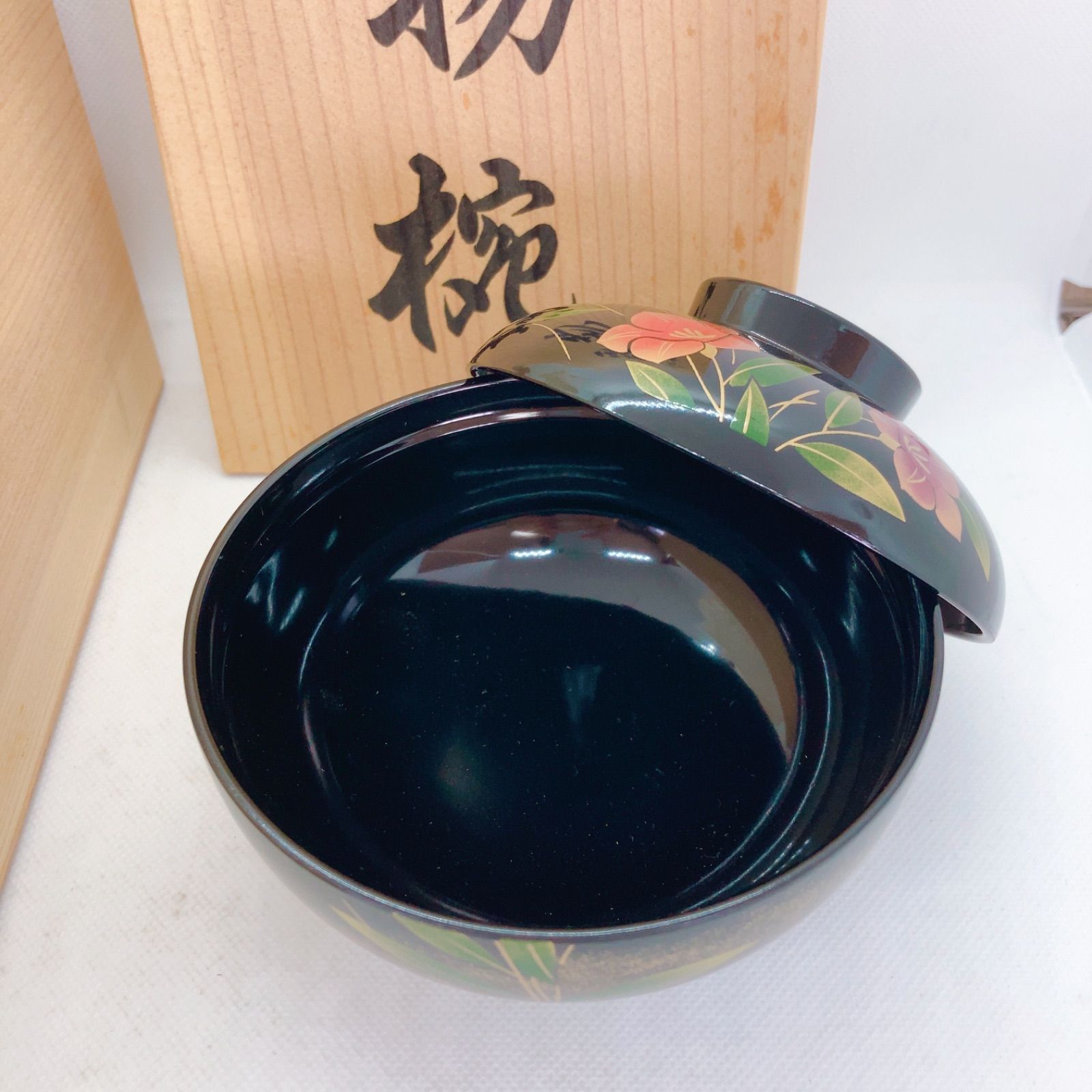 2547 会津塗り お吸い物椀　5客　未使用 D22 会津塗り 吸い物椀セット 5客 - メルカリ