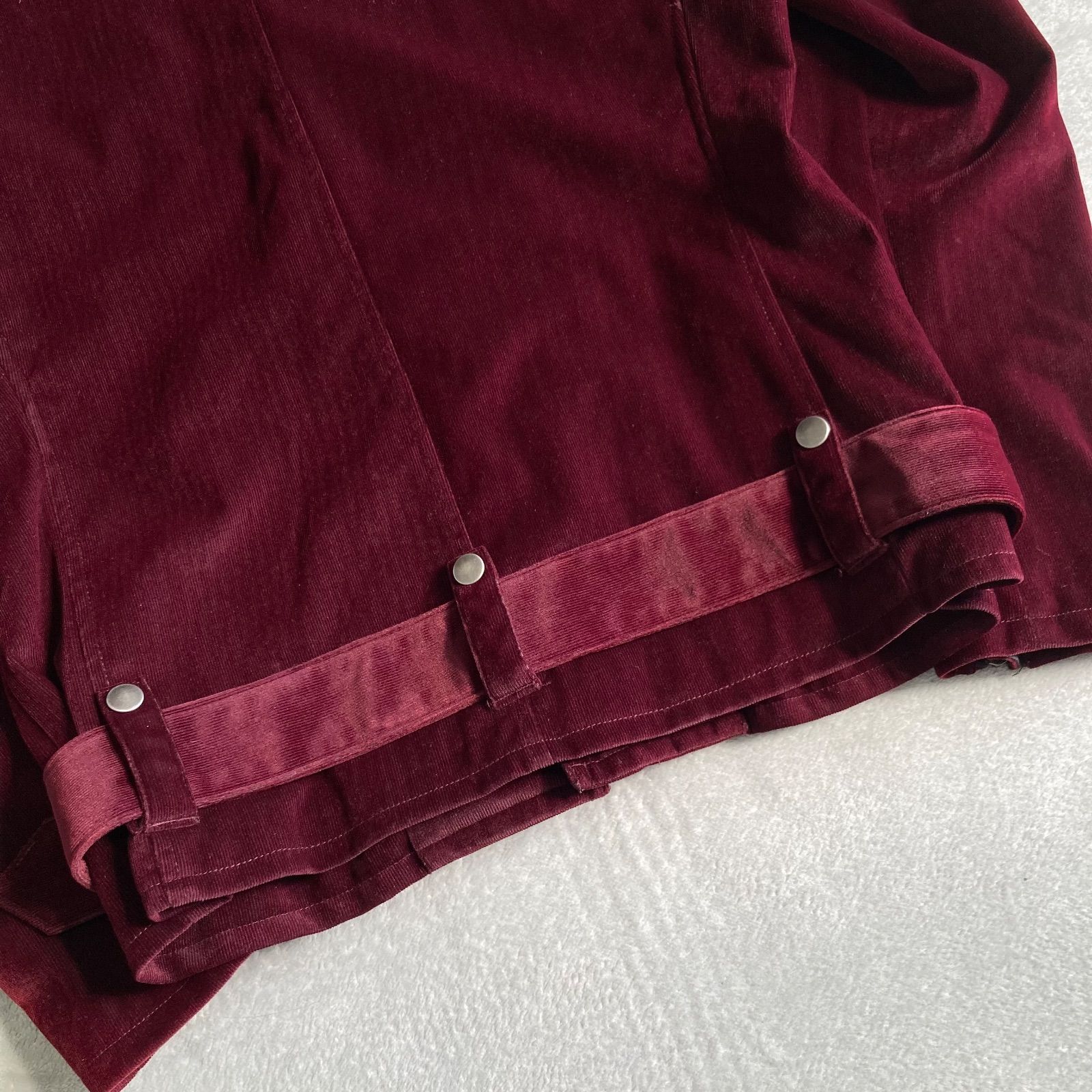 JACKROSE コーデュロイ ダブルライダースジャケット ワインレッド