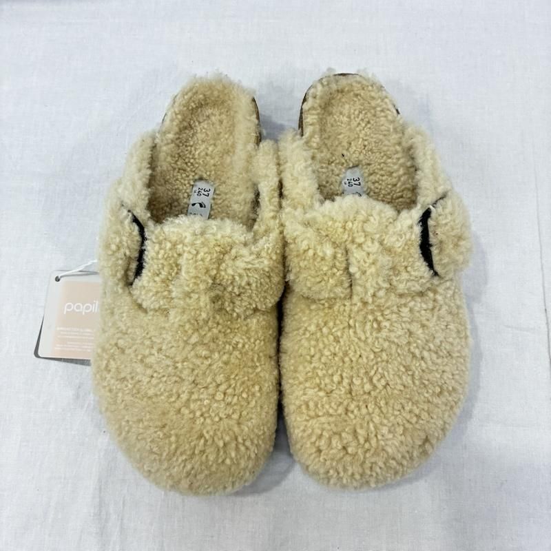 Papillio パピリオ その他シューズ papillio パピリオ BIRKENSTOCK ビルケンシュトック ファーサボサンダル スリッポン 厚底