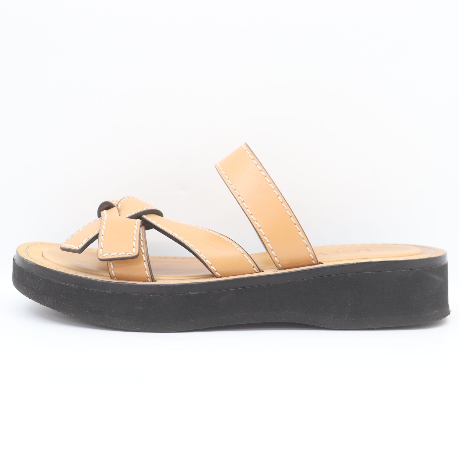 ITFGIU7D748M ロエベ ゲート フラット サンダル サイズ36 - メルカリ 