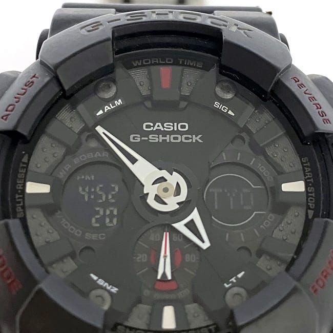 カシオ 腕時計 G-Shock ブラック GA-120 時計 メンズ ラバー - フリマ