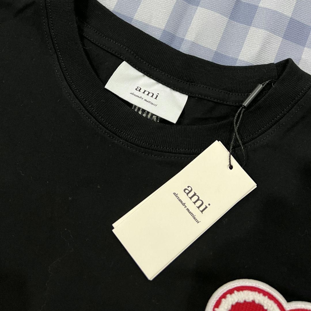 新品 AmiParis アミパリス Tシャツ 半袖 男女兼用 ブラック