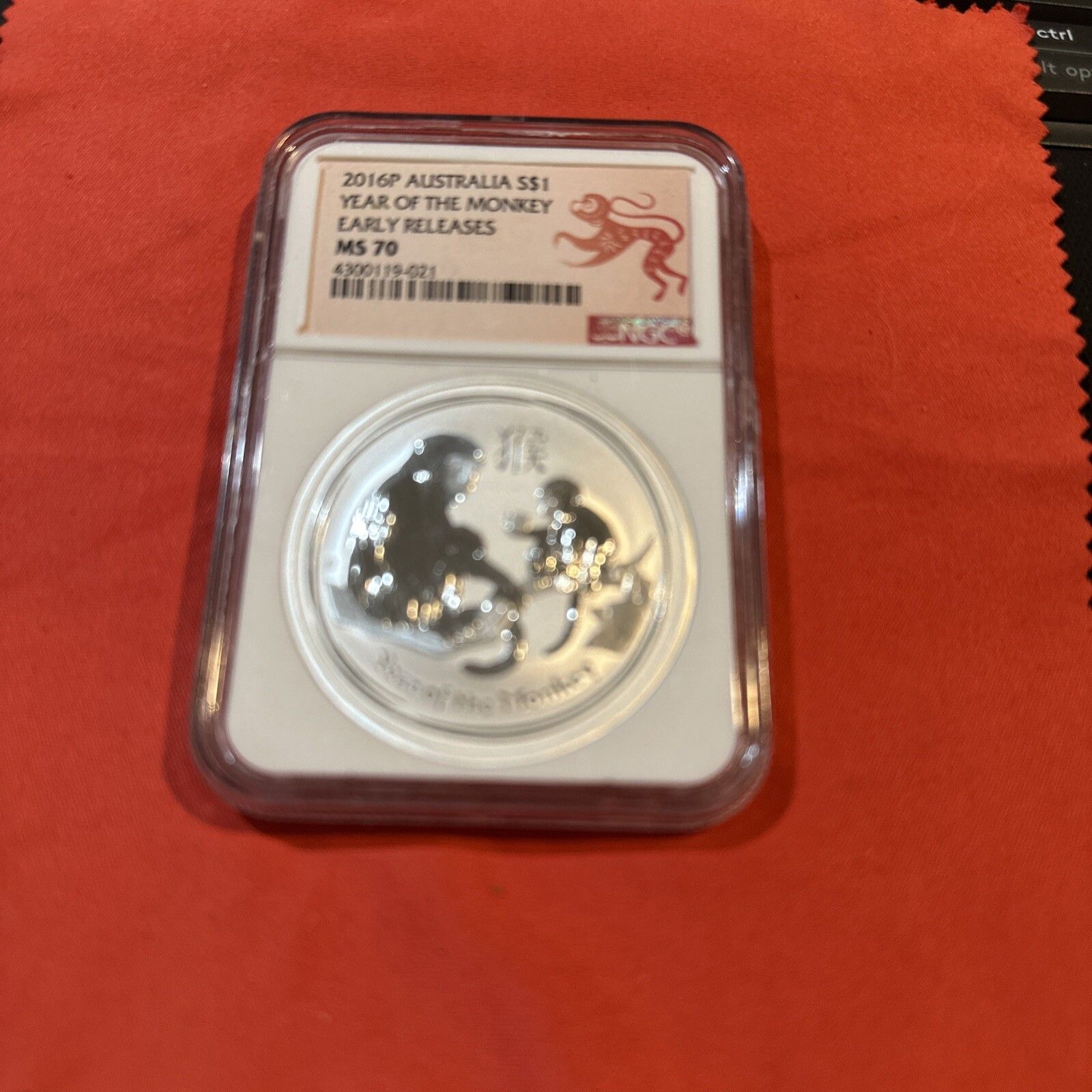 2016 Atralia S$ Of The Monkey Early Releases MS70