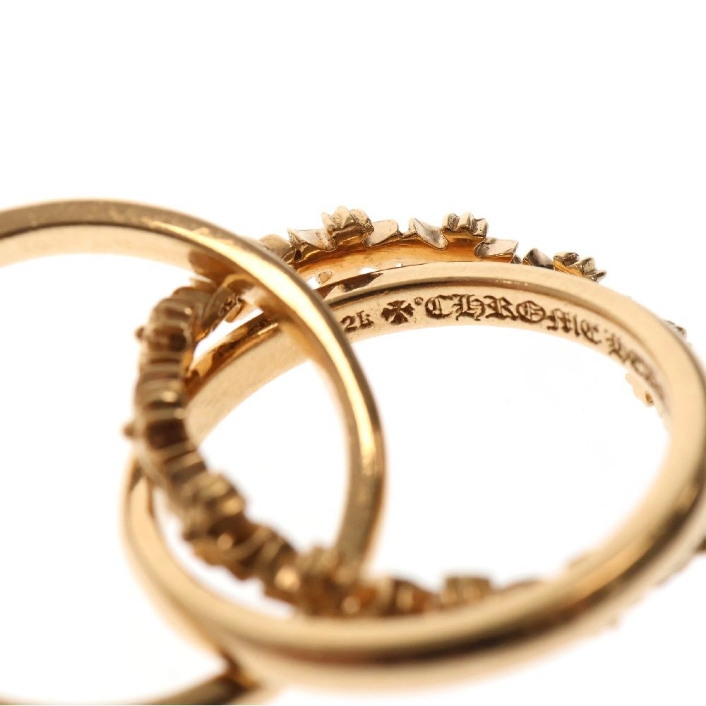 クロムハーツ 22K TINY E CH PLS BAND タイニーECH 指輪 CHROME HEARTS クロムハーツ タイニーE CHプラス スモール
